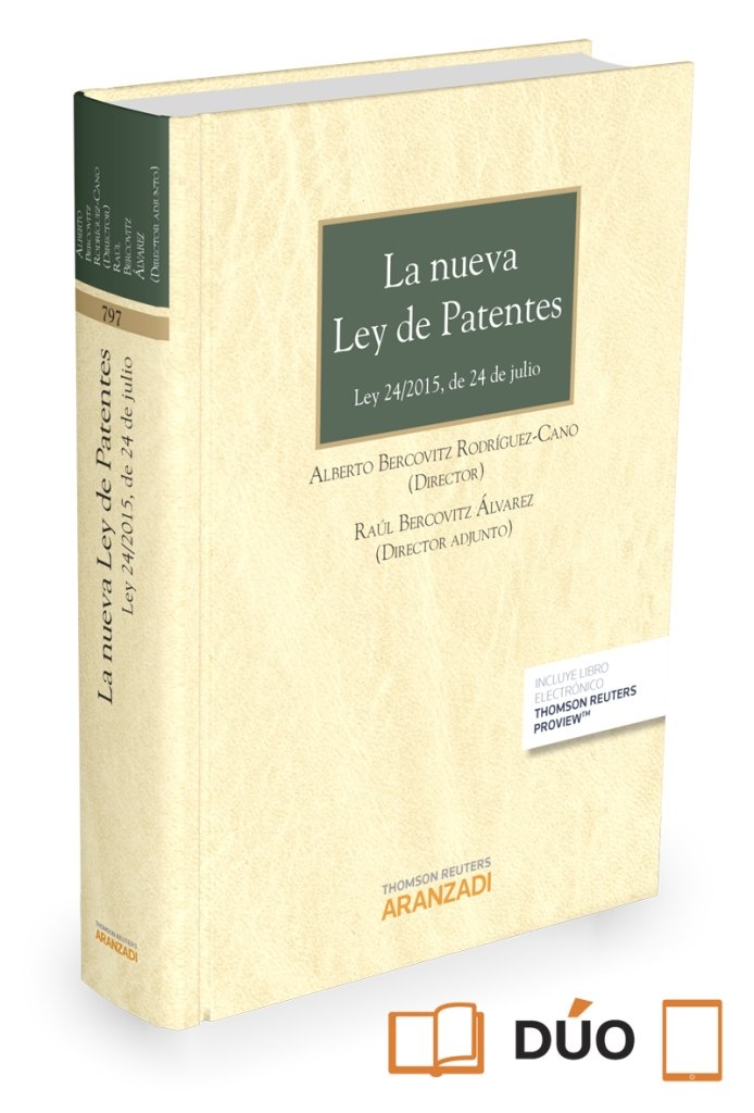 La nueva Ley de patentes (Papel + e-book), de Bercovitz Álvarez, Raúl | portada del libro