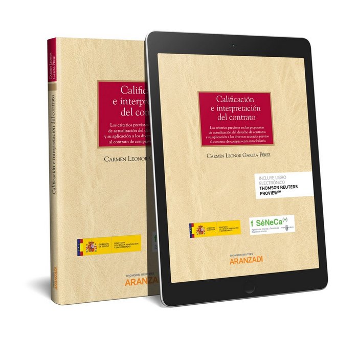 Calificación e interpretación del contrato (Papel + e-book), de García Pérez, Carmen Leonor | portada del libro