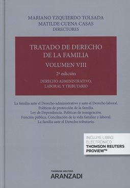 Tratado de Derecho de la Familia (Volumen VIII) (Papel + e-book), de Cuena Casas, Matilde | portada del libro