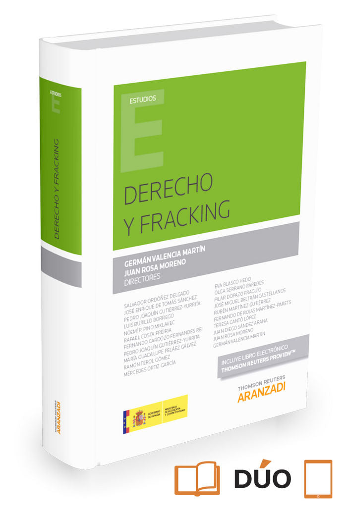 Derecho y Fracking (Papel + e-book), de Rosa Moreno, Juan | portada del libro
