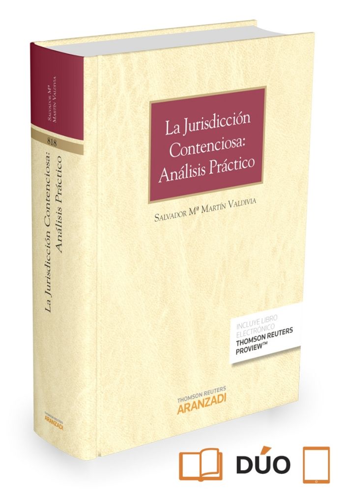 La jurisdicción contenciosa: análisis práctico (Papel + e-book), de Martín Valdivia, Salvador Mª | portada del libro