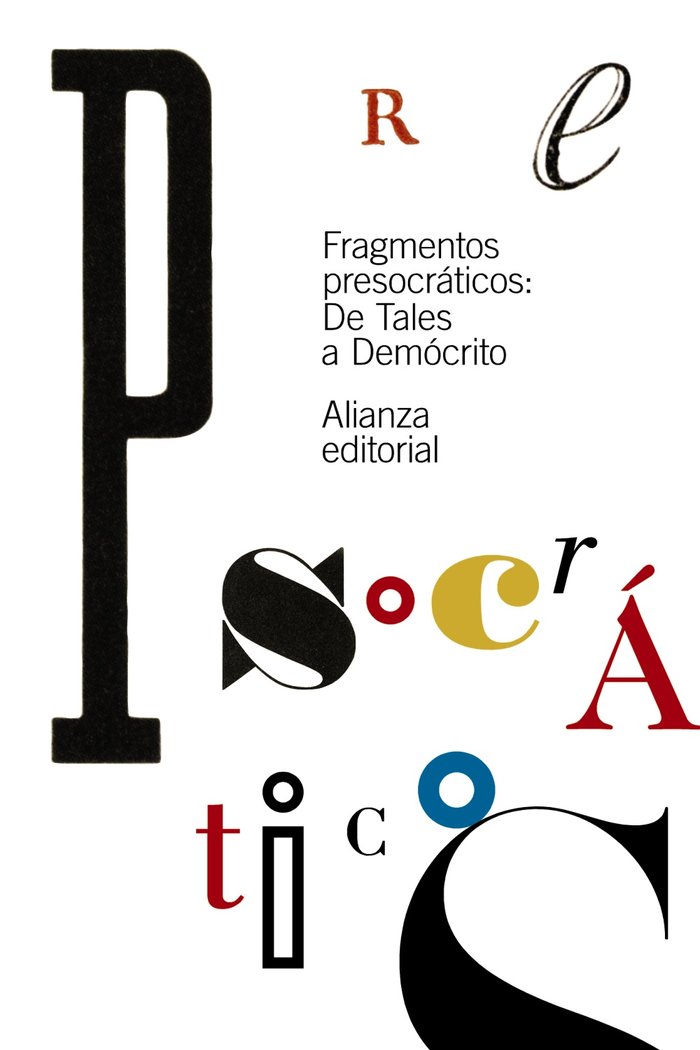 Fragmentos presocráticos, de Varios | portada del libro