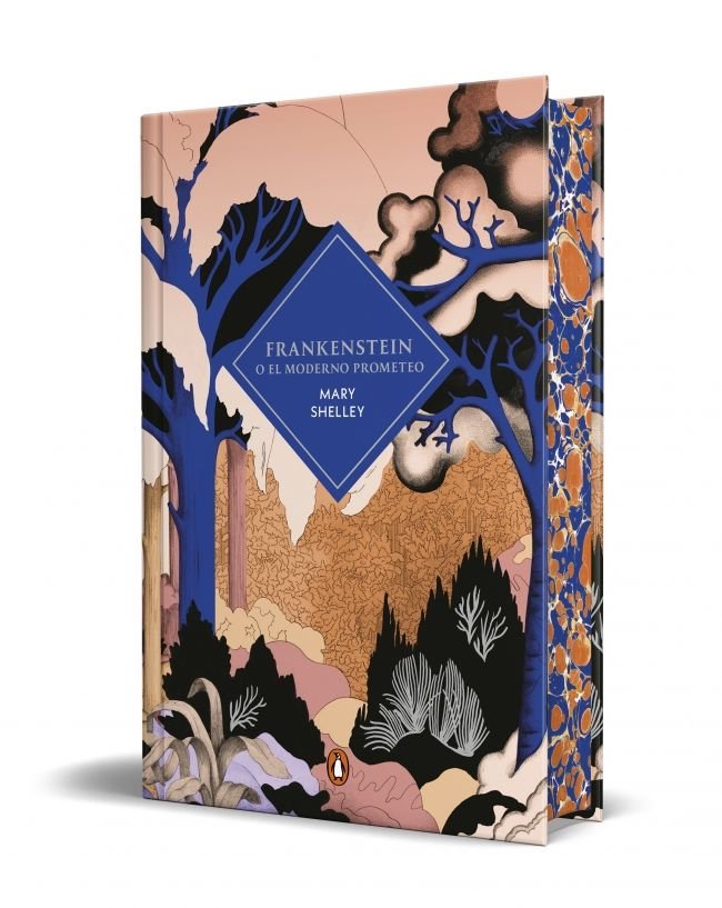 FRANKENSTEIN O EL MODERNO PROMETEO EDICION CANTOS TINTADOS, de MARY SHELLEY | portada del libro