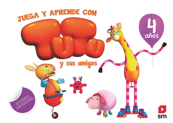Juega y aprende con Tutu y sus amigos. 4 años, de Ruiz García, María Jesús | portada del libro
