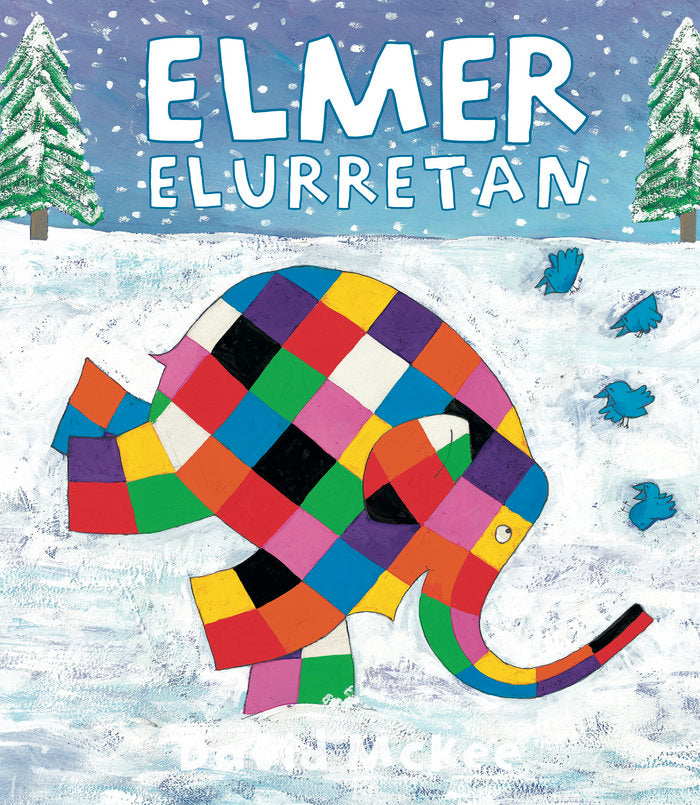 Elmer elurretan, de DAVID MCKEE | portada del libro