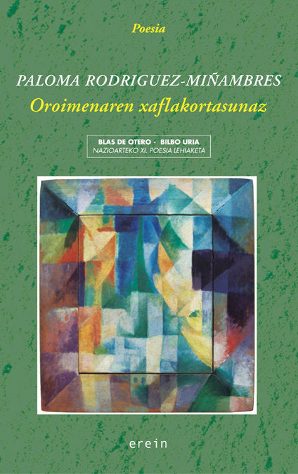 Oroimenaren xaflakortasunaz, de PALOMA RODRIGUEZ-MIÑAMBRES | portada del libro