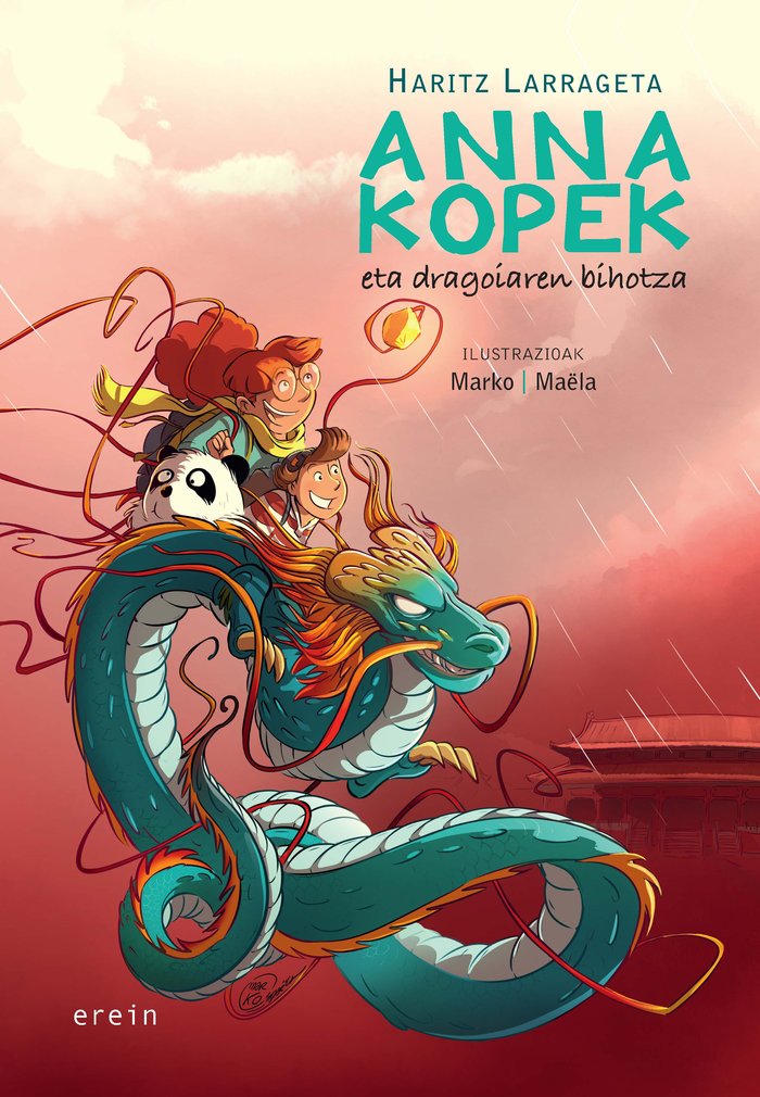 Anna Kopek eta dragoiaren bihotza, de HARITZ LARRAGETA | portada del libro