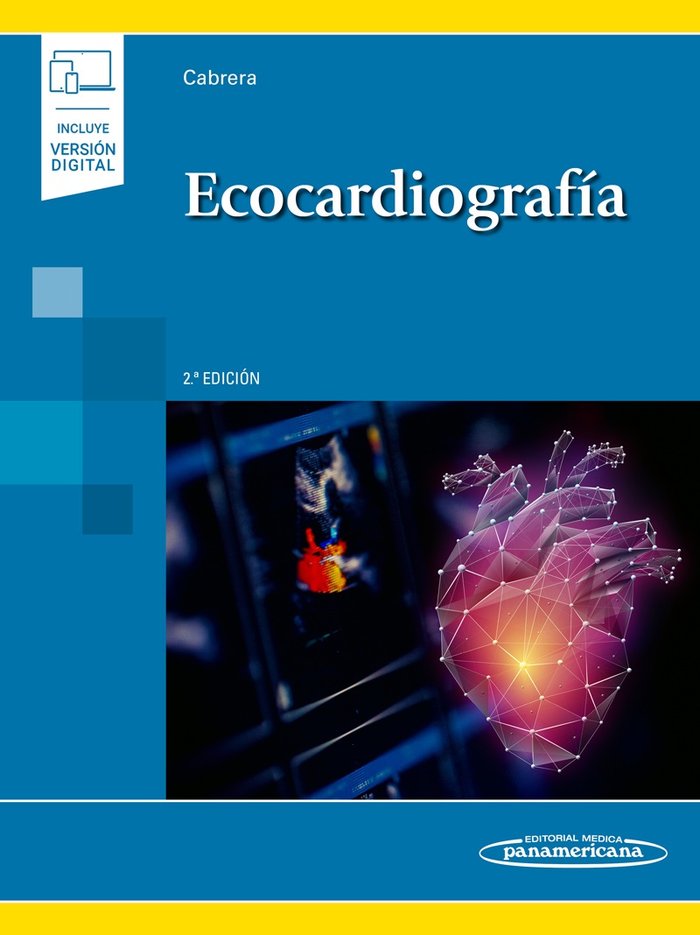 Ecocardiografía (incluye versión digital), de Cabrera Bueno, Fernando | portada del libro