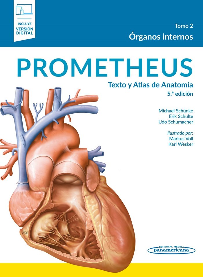 PROMETHEUS TEXTO Y ATLAS DE ANATOMIA, de PROMETHEUS | portada del libro