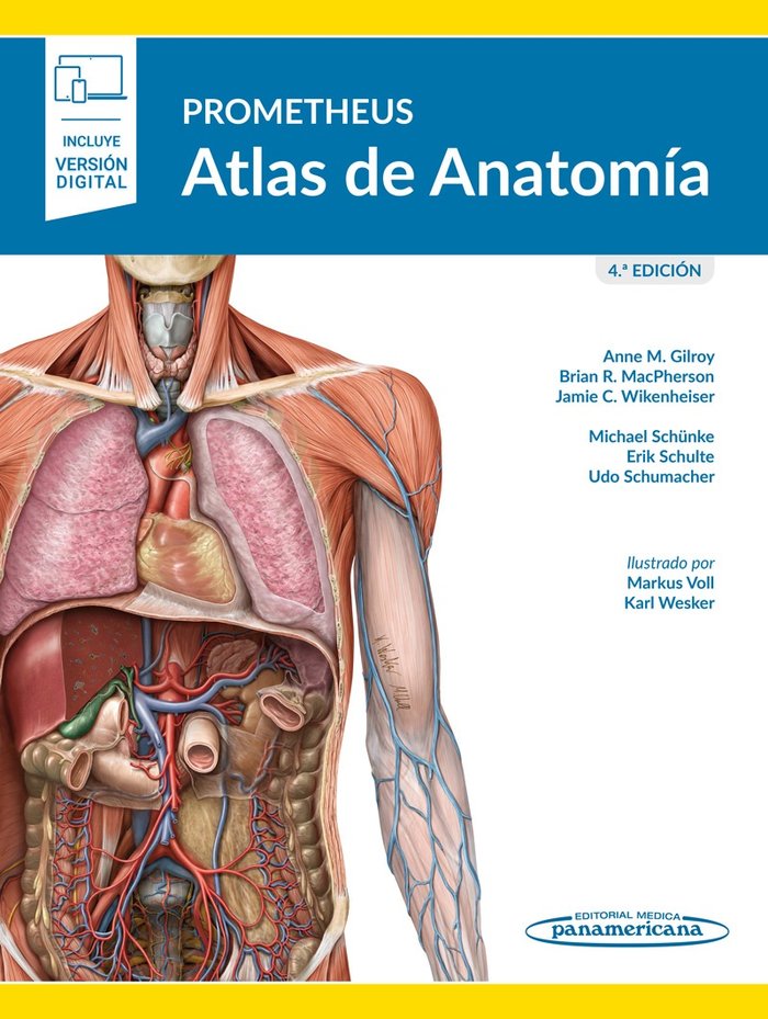 PROMETHEUS ATLAS DE ANATOMIA, de GILROY | portada del libro