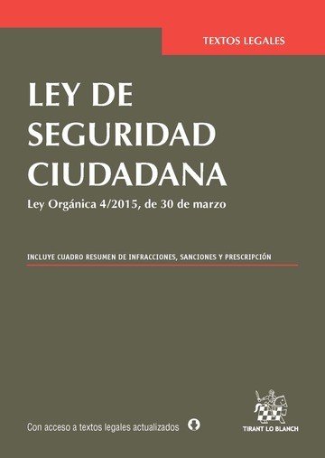 Ley de Seguridad Ciudadana, de COQUILLAT VICENTE | portada del libro