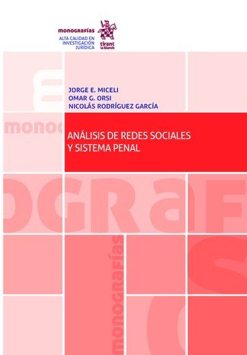 Análisis de Redes Sociales y Sistema Penal, de Rodríguez García | portada del libro