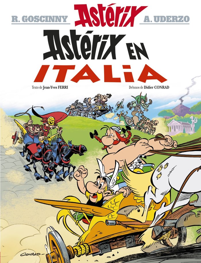 Astérix en Italia (en galego), de Goscinny, René | portada del libro