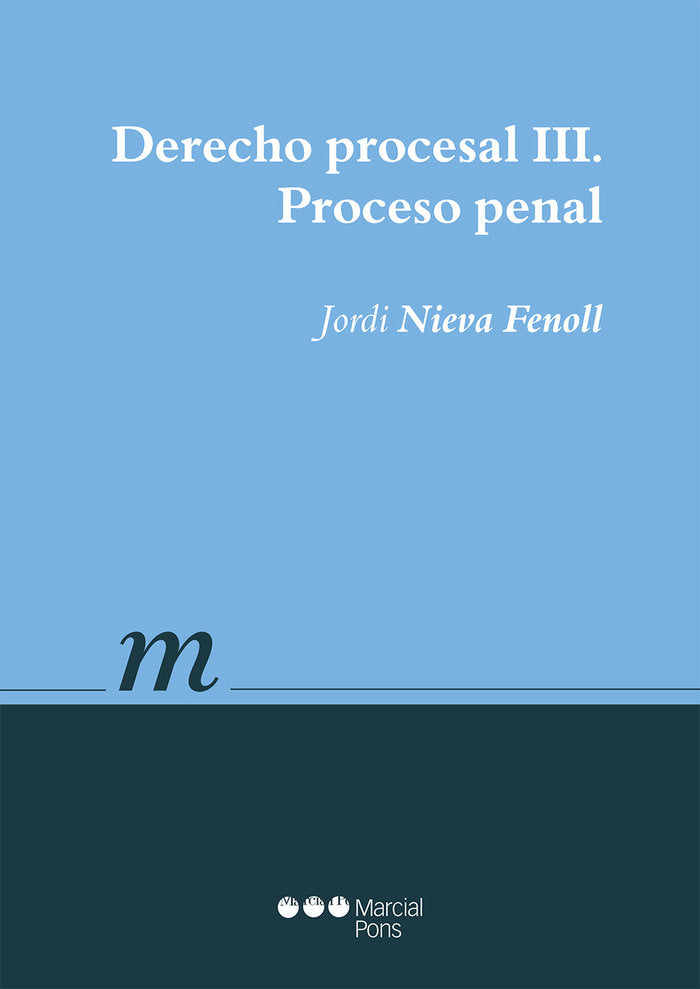 Derecho procesal III, de Nieva Fenoll, Jordi | portada del libro