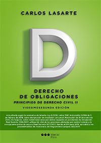 2018 PRINCIPIOS DE DERECHO CIVIL TOMO II DERECHO DE OBLIGACIONES, de LASARTE | portada del libro