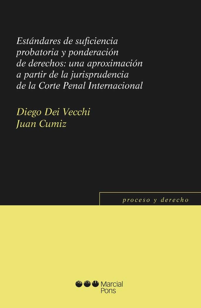 Estándares de suficiencia probatoria y ponderación de derechos:, de Dei Vecchi, Diego | portada del libro