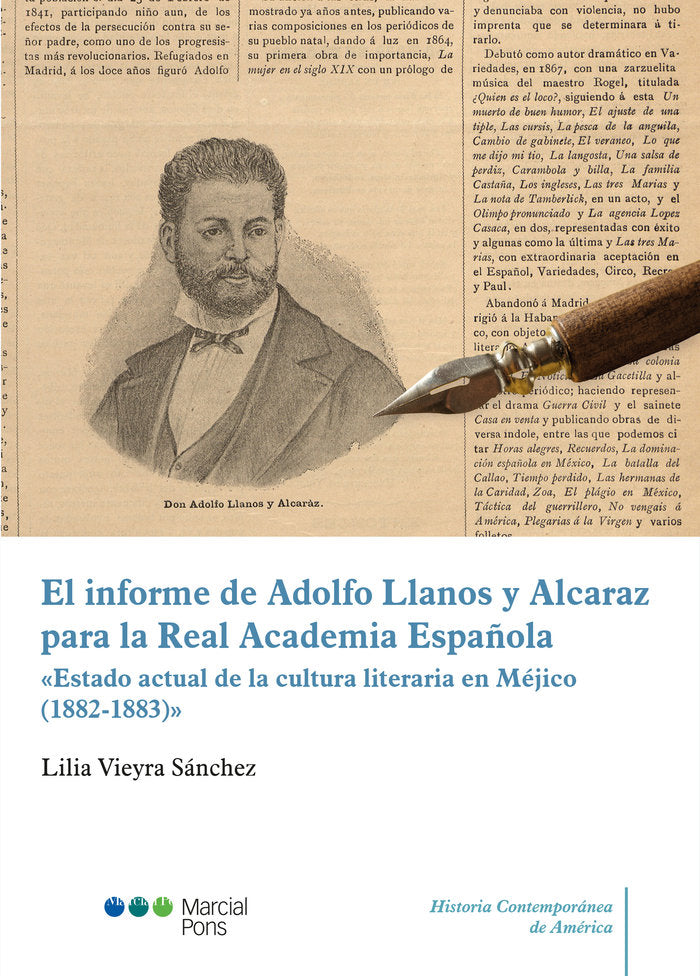 El informe de Adolfo Llanos y Alcaraz para la Real Academia Española, de Vieyra Sánchez, Lilia | portada del libro