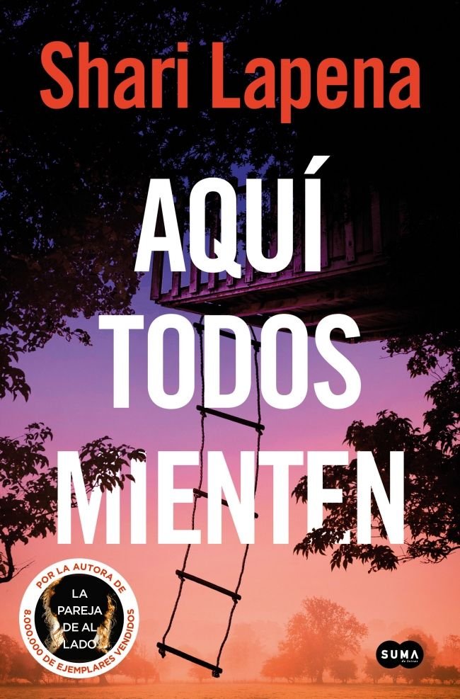 AQUI TODOS MIENTEN, de SHARI LAPENA | portada del libro