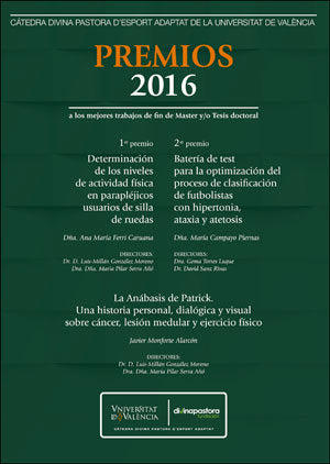 Premios 2016 a los mejores trabajos de fin de Master y/o Tesis doctoral, de Ferri Caruana, Ana María | portada del libro