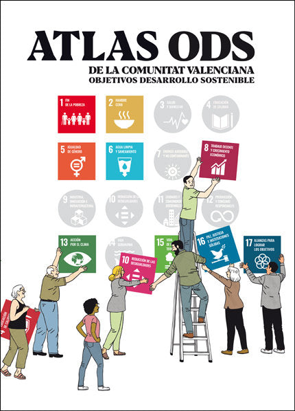 Atlas ODS de la Comunitat Valenciana. Objetivos desarrollo sostenible, de VARIOS AUTORES | portada del libro