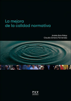 La mejora de la calidad normativa, de Boix Palop, Andrés | portada del libro