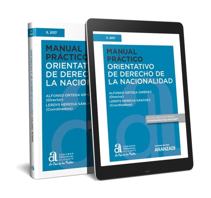 Manual práctico orientativo de derecho de la nacionalidad (Papel + e-book), de Ortega Giménez, Alfonso | portada del libro