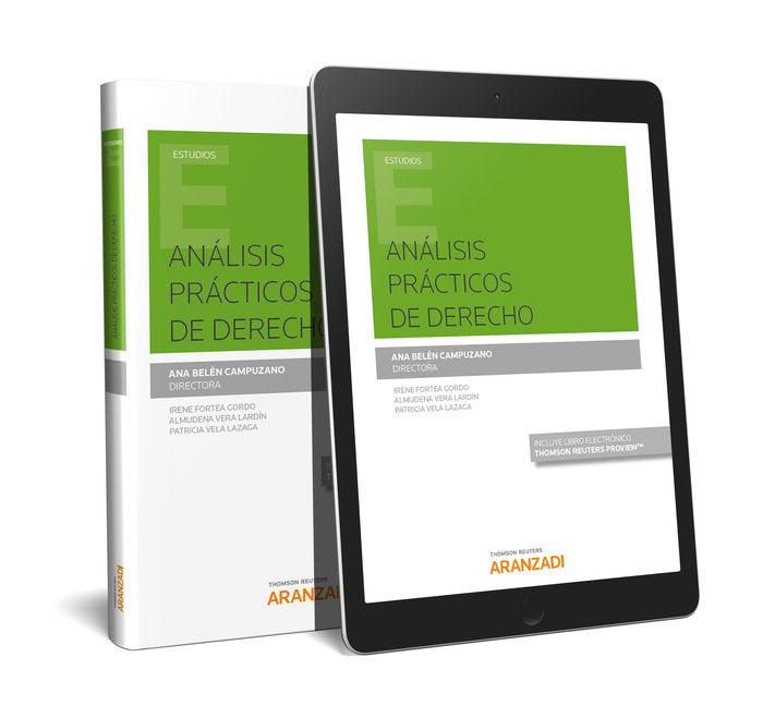 Análisis prácticos de Derecho (Papel + e-book), de Campuzano Laguillo, Ana Belén | portada del libro