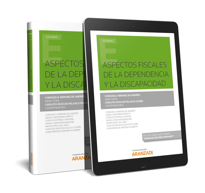 Aspectos fiscales de la Dependencia y la Discapacidad (Papel + e-book), de Arranz de Andrés, Consuelo | portada del libro