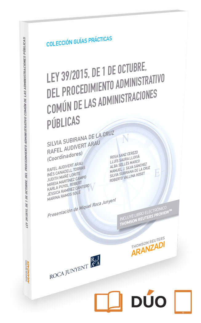 Ley 39/2015, de 1 de octubre, del Procedimiento Administrativo Común de las Administraciones Pública, de Subirana de la Cruz,