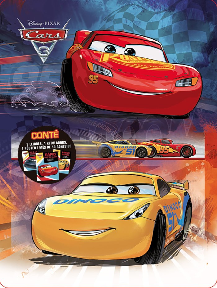 Cars 3. Caixa metàl·lica, de Disney | portada del libro