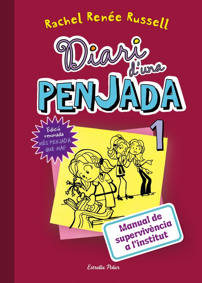 Diari d'una Penjada 1. Manual de supervivència a l'institut, de Russell, Rachel Renée | portada del libro