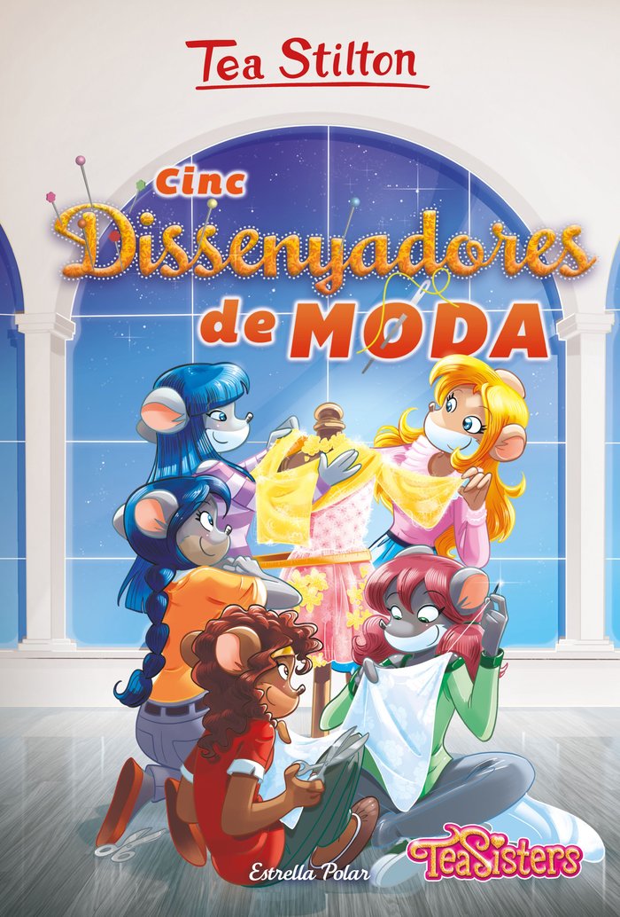 Cinc dissenyadores de moda, de Stilton, Tea | portada del libro