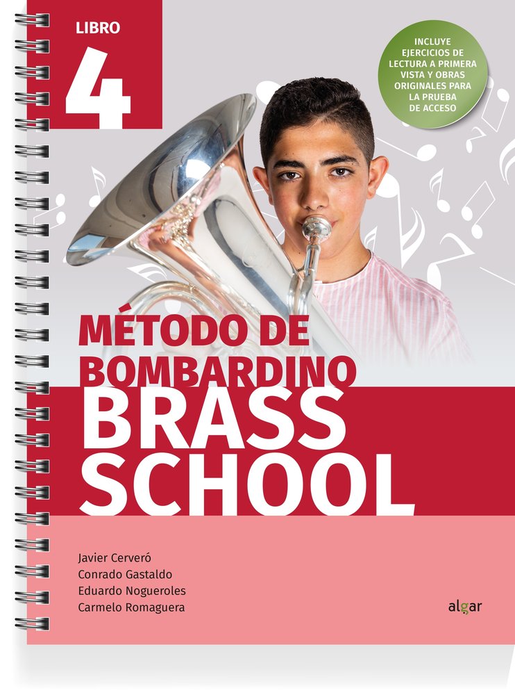 BRASS SCHOOL - METODO DE BOMBARDINO 4, de AA.VV. | portada del libro