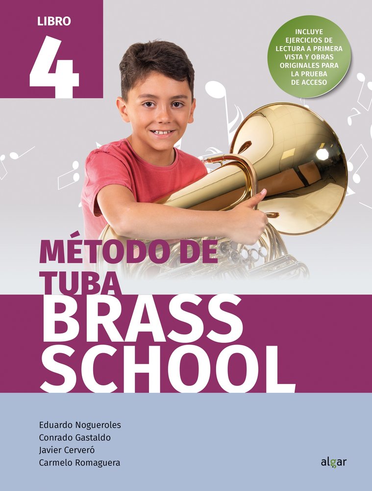 BRASS SCHOOL - METODO DE TUBA 4, de AA.VV. | portada del libro