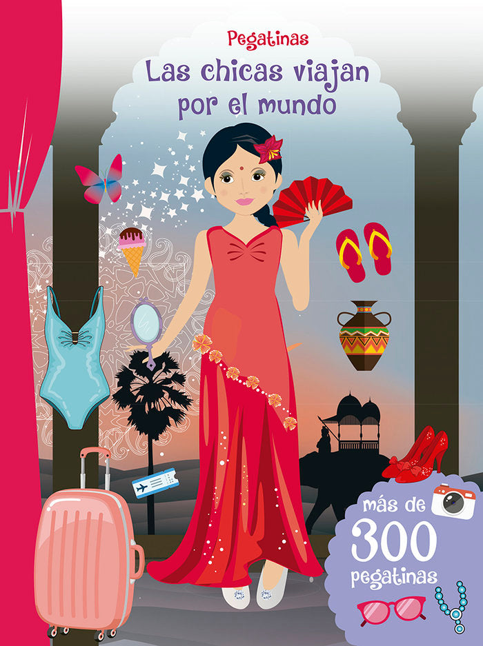 Pegatinas - Las chicas viajan por el mundo, de Varios autores | portada del libro