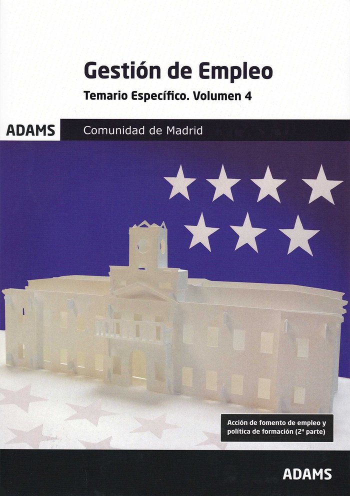 Temario espec¡fico 4 Gestión de Empleo de la Comunidad de Madrid, de OBRA COLECTIVA | portada del libro