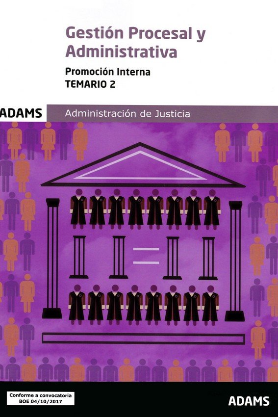 Temario 2 Gestión Procesal y Administrativa, promoción interna, de OBRA COLECTIVA | portada del libro