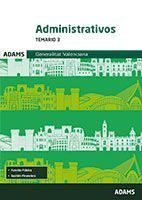 Temario 3 Administrativos Generalitat Valenciana, de AA.VV. | portada del libro