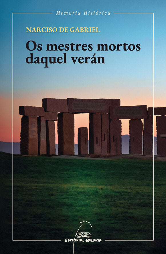 OS MESTRES MORTOS DAQUEL VERAN, de DE GABRIEL | portada del libro