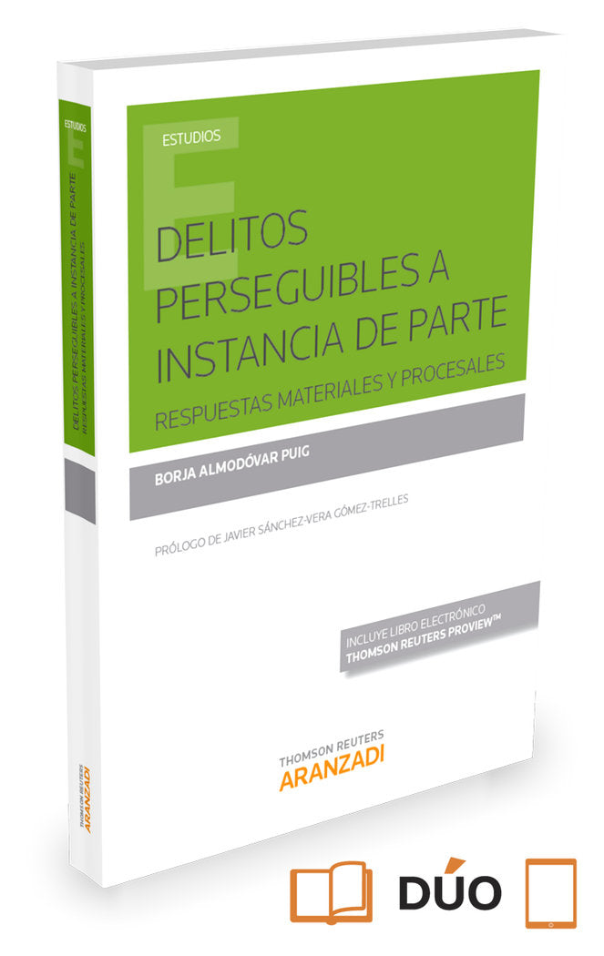 Delitos perseguibles a instancia de parte (Papel + e-book), de Almodóvar Puig, Borja | portada del libro