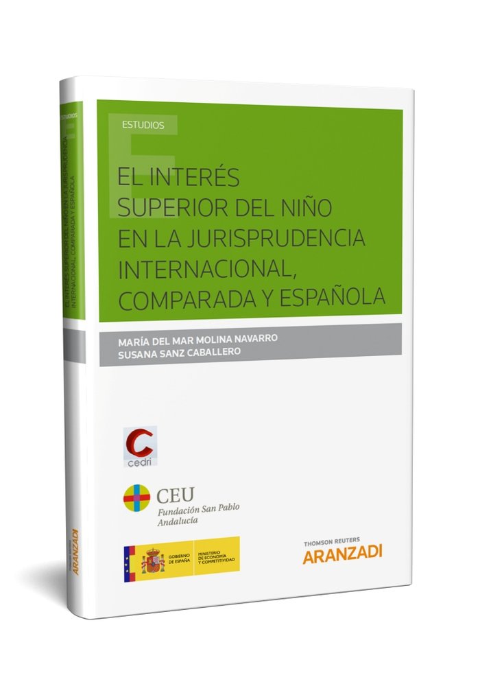 INTERES SUPERIOR DEL NIÑO EN LA JURISPRUDENCIA INTERNACIONA, de SANZ CABALLERO,SUSANA | portada del libro