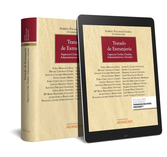 Tratado de Extranjería (Papel + e-book), de Palomar Olmeda, Alberto | portada del libro