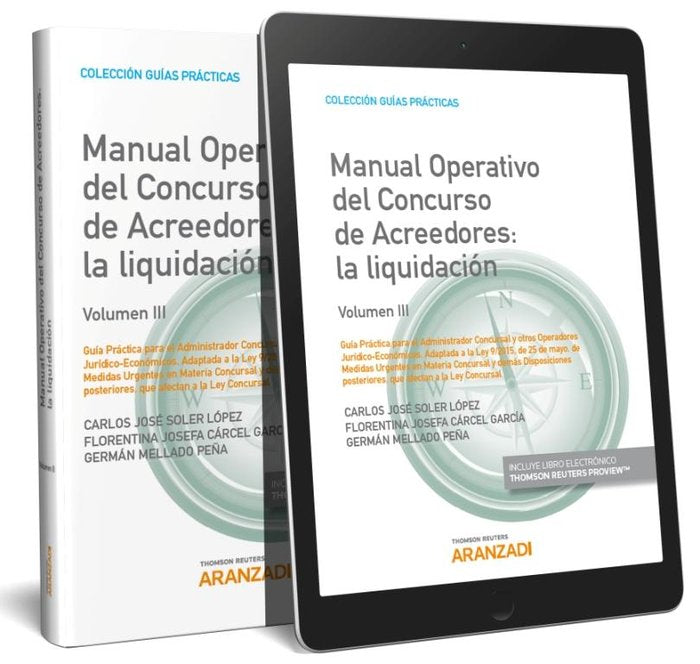 Manual Operativo del Concurso de Acreedores: la liquidación (Volumen III) (Papel + e-book), de Mellado Peña, Germán | portada