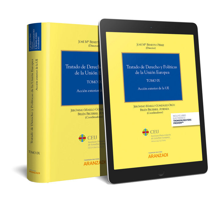 Tratado de Derecho y Políticas de la Unión Europea (Tomo IX) (Papel + e-book), de Becerril Atienza, Belén | portada del libro