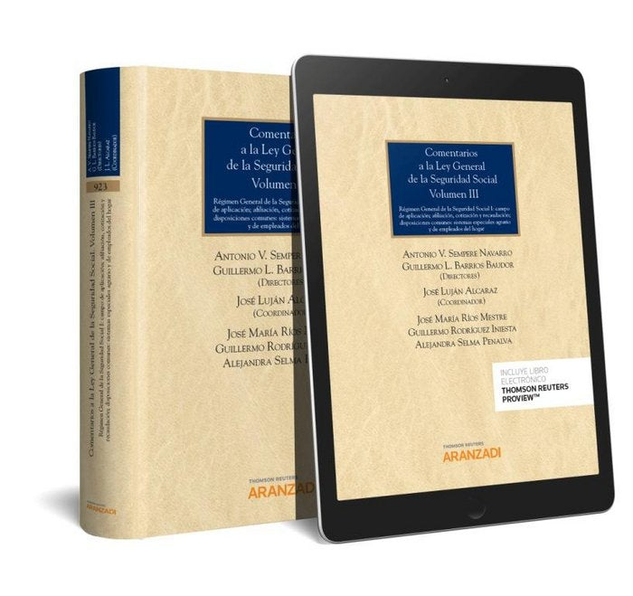 Comentarios a la Ley General de la Seguridad Social (Volumen III) (Papel + e-book), de Barrios Baudor , Guillermo L. | portad