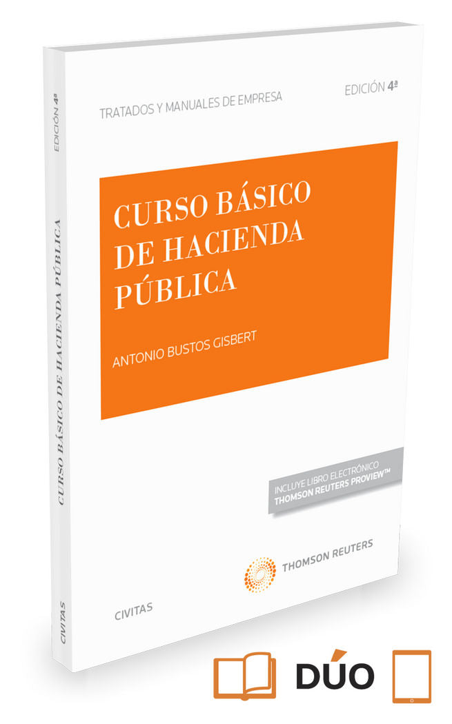 Curso básico de Hacienda Pública (Papel + e-book), de Bustos Gisbert, Antonio | portada del libro