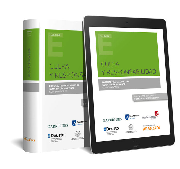Culpa y responsabilidad (Papel + e-book), de Prats Albentosa, Lorenzo | portada del libro