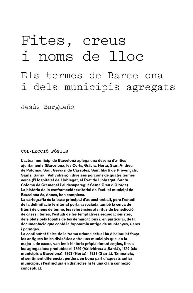Fites, creus i noms de lloc, de BURGUEÑO, JESUS | portada del libro