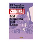 CRIMINAL, de Ed Brubaker | portada del libro