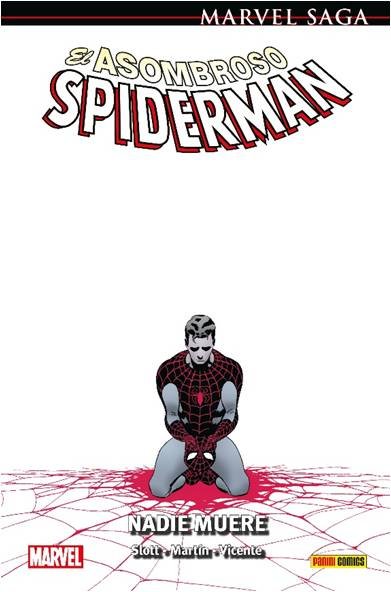 EL ASOMBROSO SPIDERMAN 32: NADIE MUERE, de SLOTT | portada del libro
